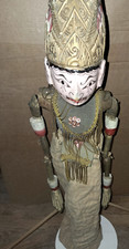 Wayang Golek bambola Indonesia 60 cm legno fatto a mano burattino vintage