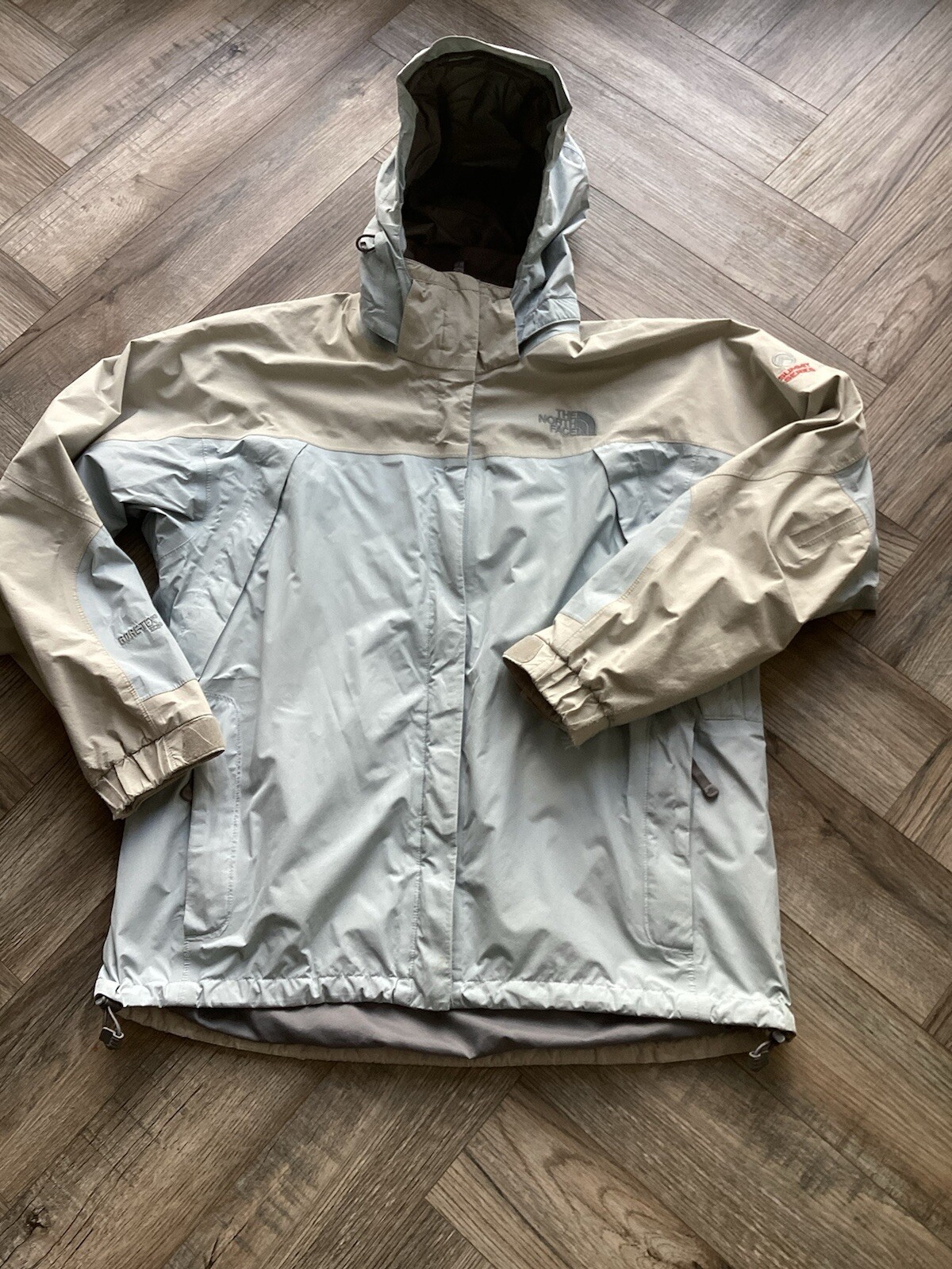 North Face Goretex XCR Summit Series Interactive Hooded Jacket Sz XL Blue/grey