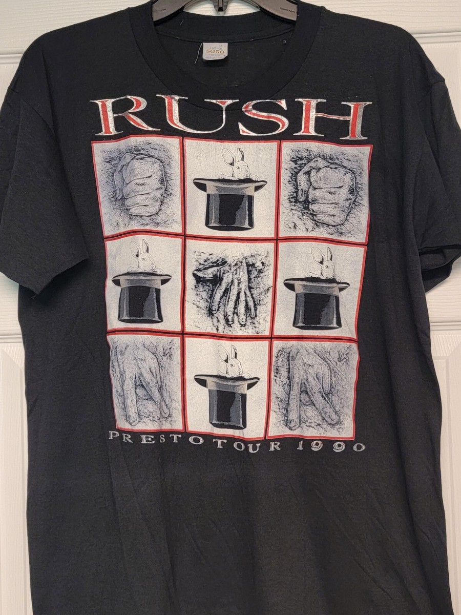 Rush Vintage 90s Bootleg Presto Tour Rock Band Concert T-Shirt