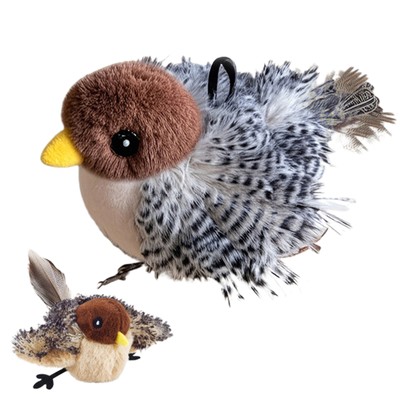 Flappy Bird Cat Toy Cute Flapping Wings Bird Toy For Cats Interactive Sandpiper