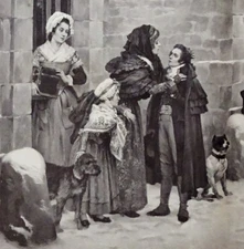 GERMAN WIREHAIRED POINTER GWP ANTIQUE VINTAGE DOG ART PRINT by Pierre Outin 