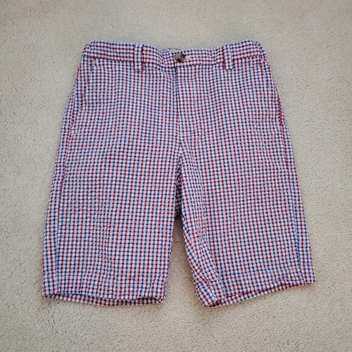 Vineyard Vines Boys Red, White And Blue Gingham Seersucker Shorts sz12 - Picture 13 of 15
