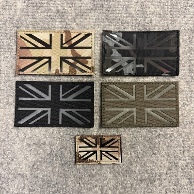 Union Jack Laser Cut British Army Style UJ Flag Morale Patch for UBACS ...