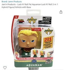 DC Lock N Roll Hybrid Figure To Vehicle Aquaman #1 *MAKE AN OFFER*