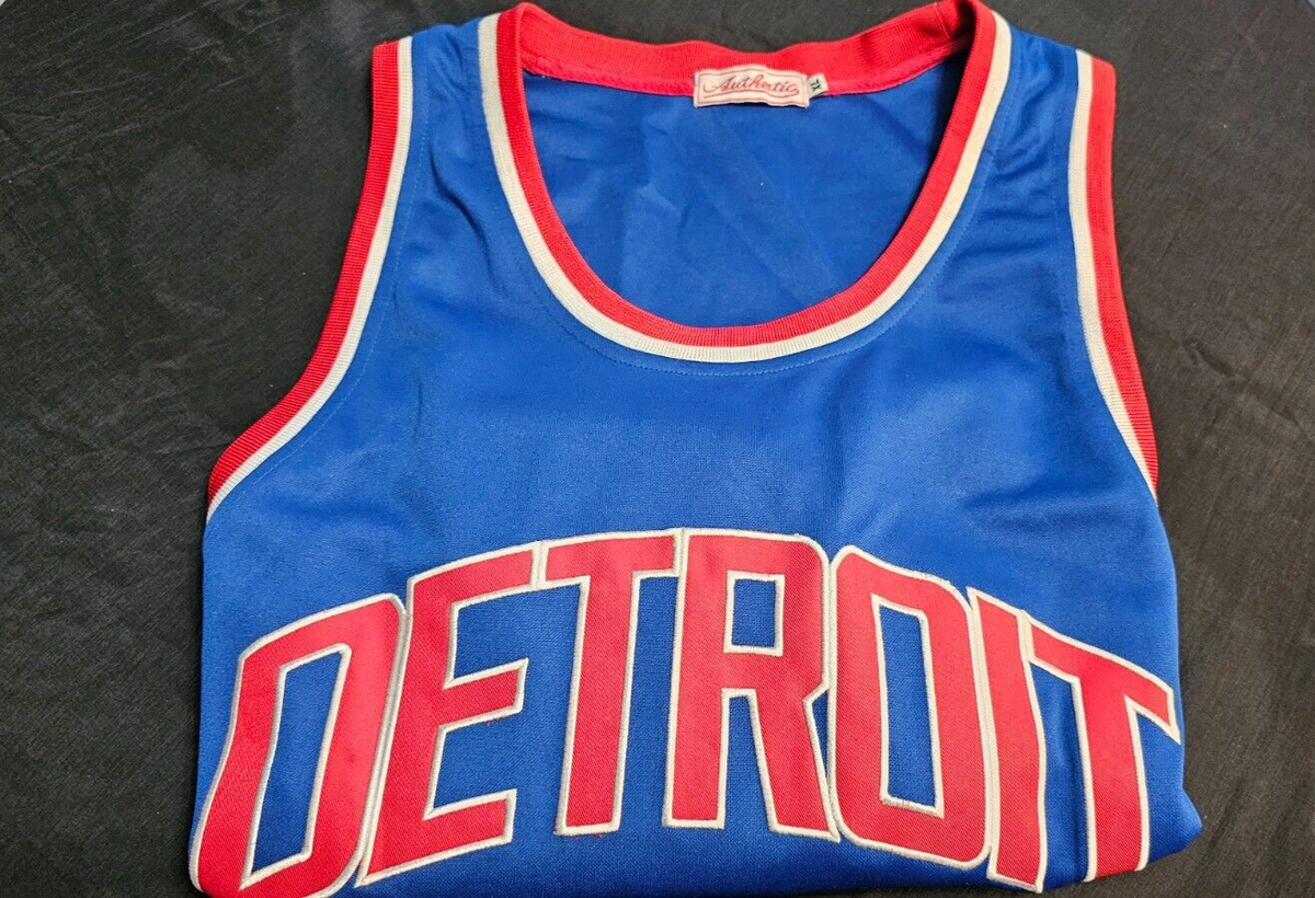 Detroit Pistons Men's Authentic #11 Isiah Thomas Jersey