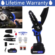 4 Inch Chainsaw Cordless Mini Handheld Woodworking Electric Garden Cutting Tool