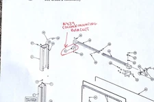 (2) USED ROTARY LIFT  N439 BRACKETS TO ATTACH  OVERHEAD ON 2 POST LIFTS