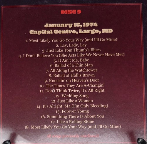 Bob Dylan and the Band — The 1974 Live Recordings Individual CDs AUSWAHL - Bild 6 von 24