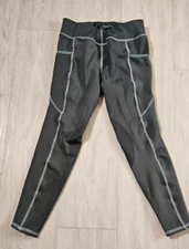 Dover Saddlery Riding Sport Riding Equestrian Girls Leggings Youth Large Gray