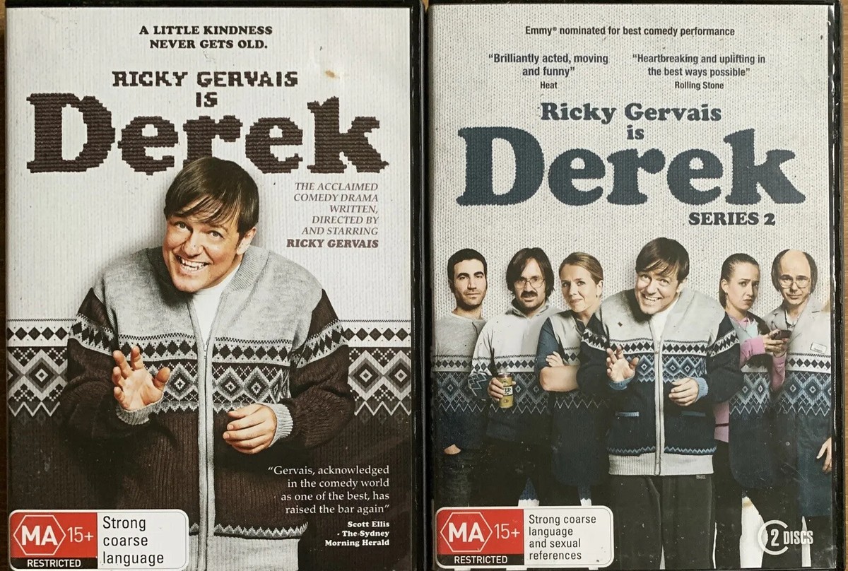 DVD: Ricky Gervais Is Derek - Series 01 + 02 Box Set