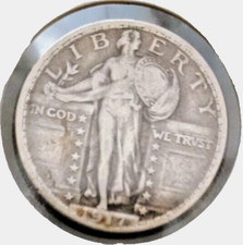 U.S.A. - 1/4 DOLLARO 1917 LIBERTY tipo 2 - AG -  BB+