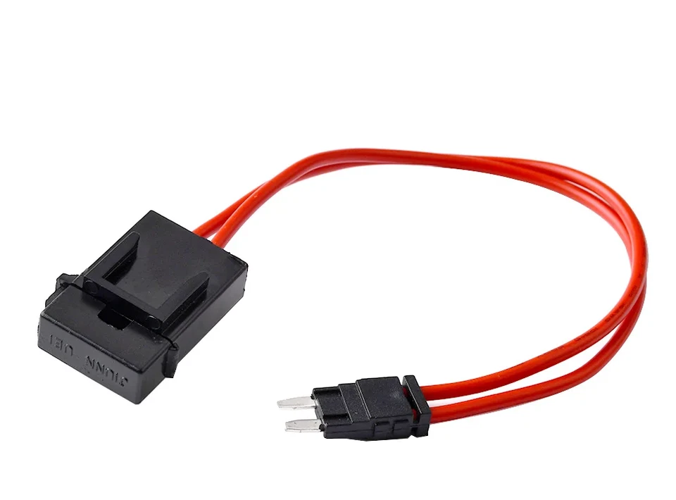 Car Modification ACC Fuse Box Mini Fuse Tap Power Socket Holder Extension 16AWG - Image 3 of 4