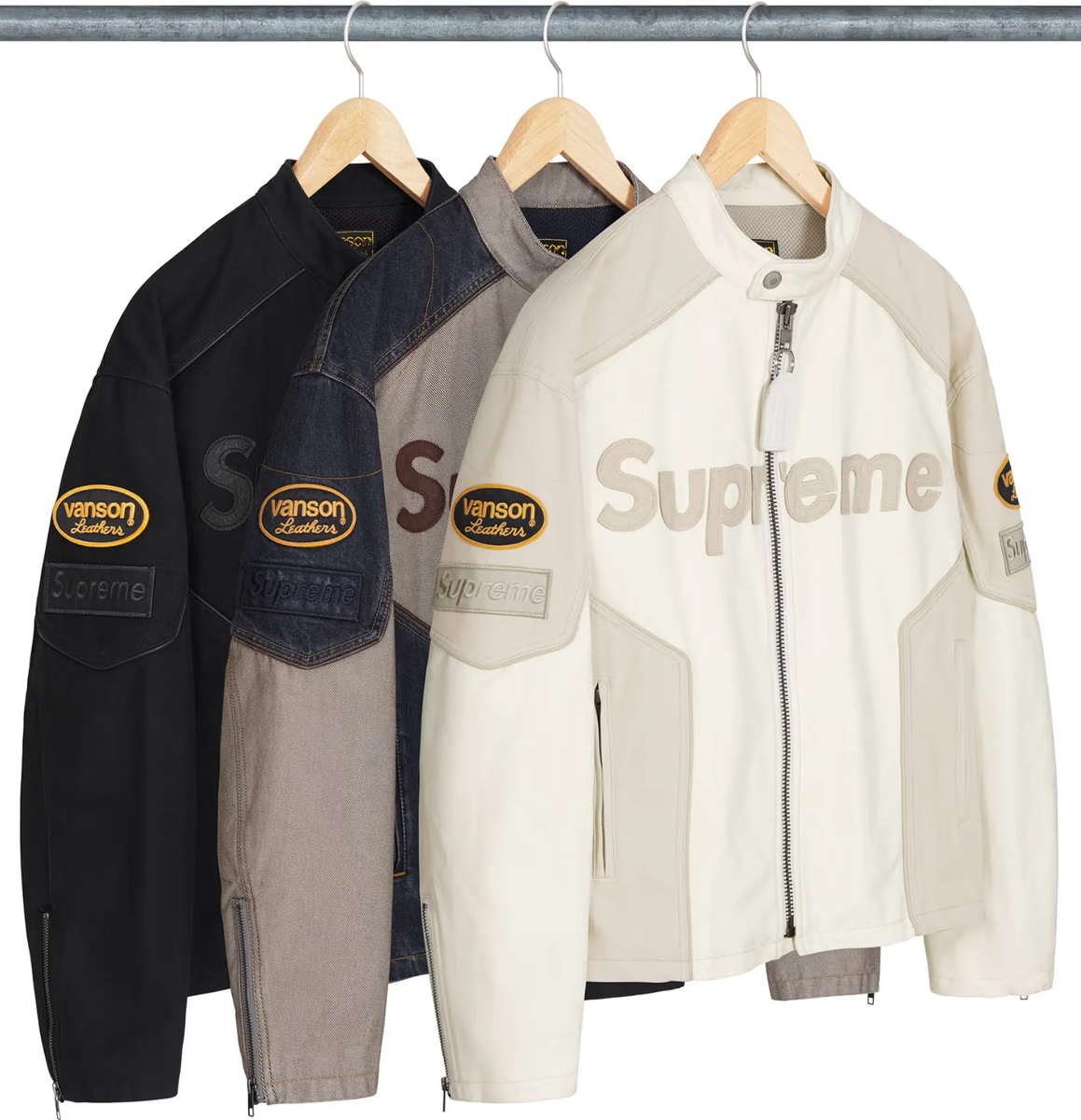K*N様 Supreme Vanson Leathers Cordura Jac Supreme Vanson Leathers Cordura Jacket (SS26) Black Men's - SS26 - US