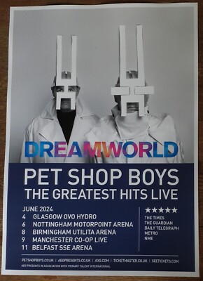 「Pet Shop Boys」ライブツアー大判ポスター Pet Shop Boys」ライブツアー大判ポスター