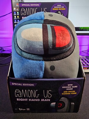 Toikido Among Us Plush Right Hand Man Special Edition Glowing Visor Game Sounds
