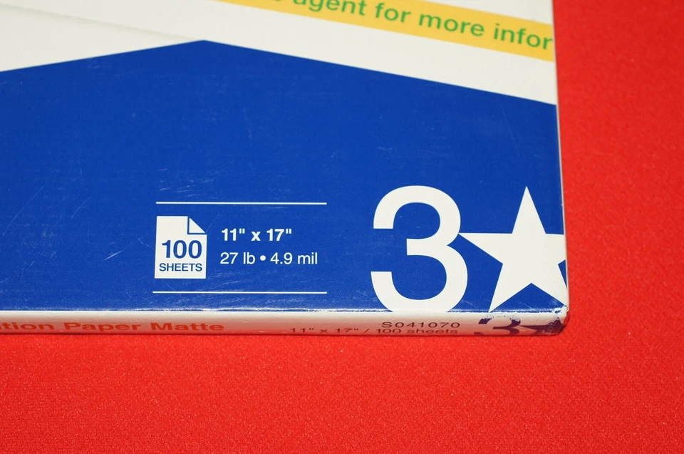 Epson S041070 Matte Presentation Paper 11x17 for Ink Jet Brand New Sealed - Image 2 of 4