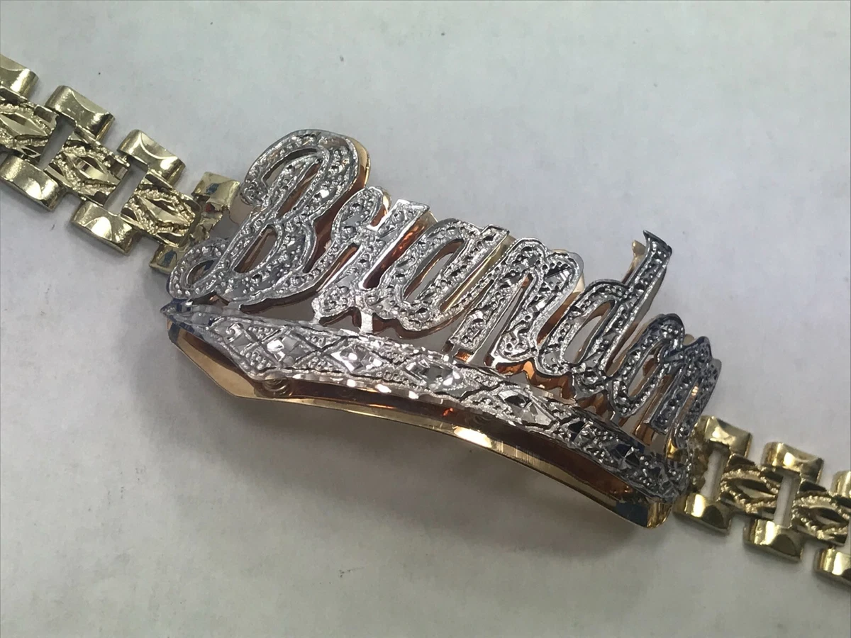 Diamond name shop bracelet