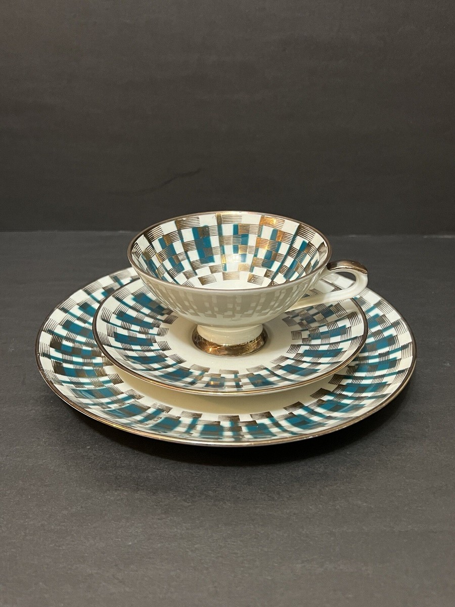 Vintage Bareuther Waldsassen Bavaria Germany 3Pc China Set Vintage Bareuther Waldsassen Bavaria Germany 3Pc China Set