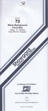 Showgard Stamp Mount Strips For US Jumbo Plate Blocks 70mm Black 1 Pack