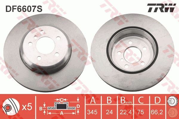 Disques de frein en acier carbone pour BMW 335i et 325d Berline