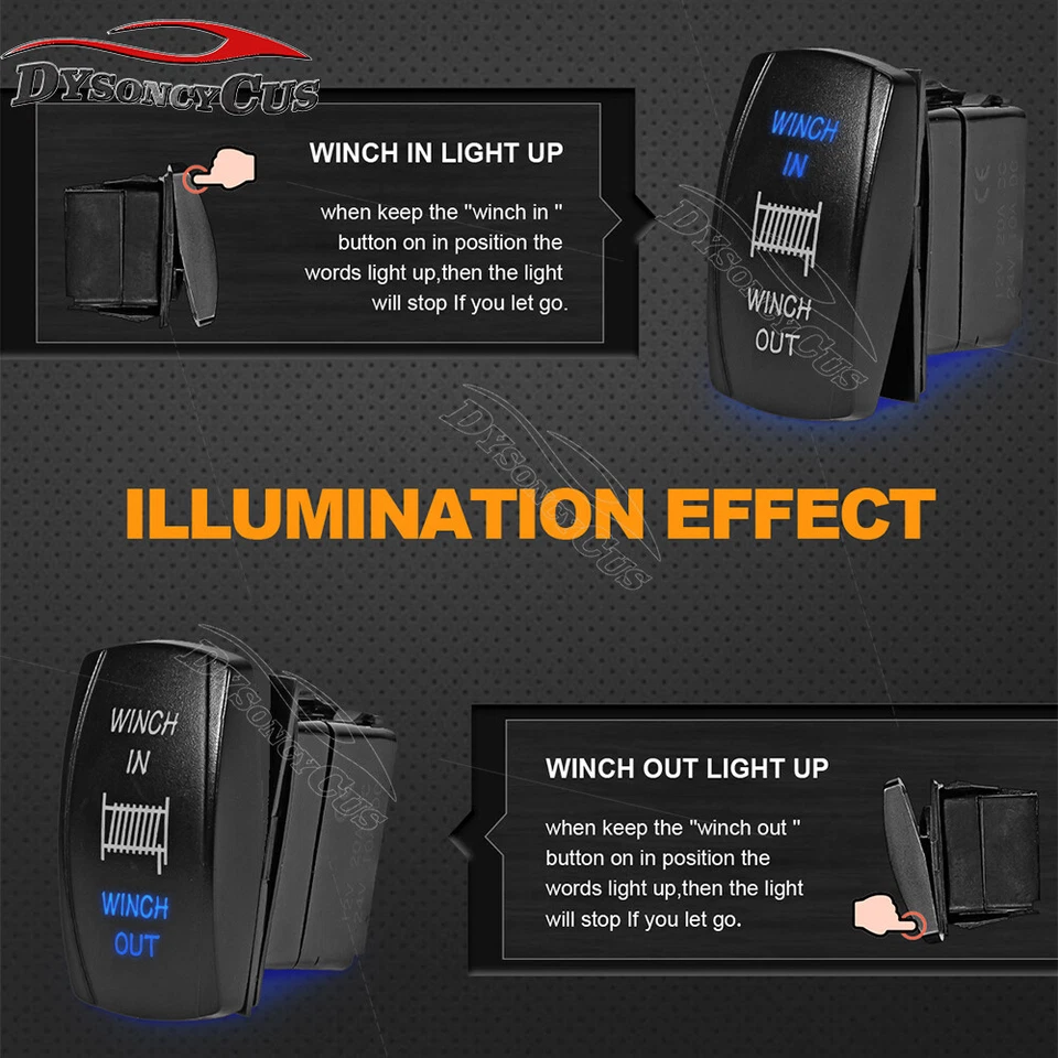 Kit de control remoto de cabrestante de 12 V interruptor basculante de cabrestante para POLARIS GENERAL 1000 16-UP Foto 4 de 4