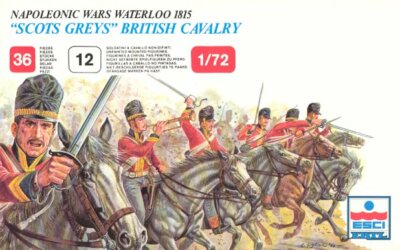ESCI 1/72nd scale plastic set #217 Napoleonic Wars British Scots Greys Cavalry