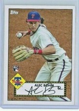 2021 Topps 1952 Redux Insert #T52-14 Alex Bohm Rookie RC - Phillies - MINT