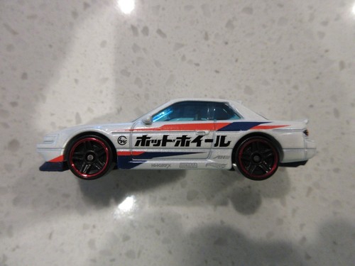 2019 Hot Wheels Nissan Silvia S13 White with Red Line Wheels Diecast Toy Car - Picture 7 of 7