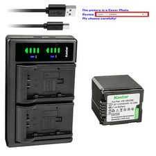 Kastar Battery LTD2 Charger for Panasonic VW-VBG260 AG-AC130A AG-AC160 Camcorder