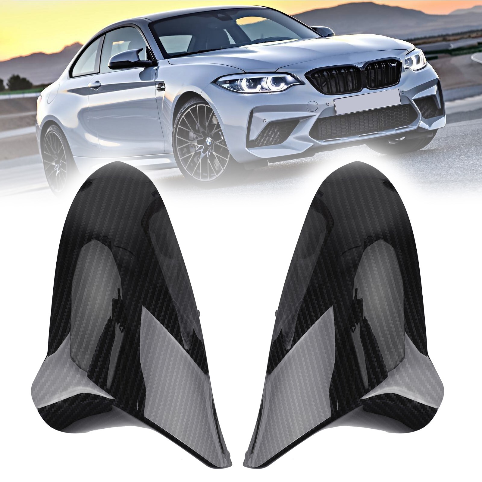 Side Mirror Covers Rearview Housing Carbon for BMW F80 M3 F82 M4 M2 2015-2020