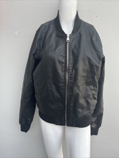 Ladies Ci Sono By Cavalini Faux Leather Bomber Jacket Size Xl