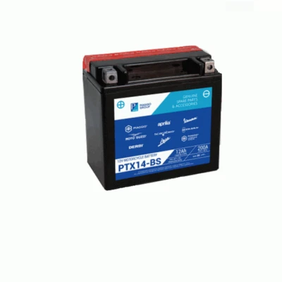 Batterie PTX14-BS 12V 12Ah 14 BS PIAGGIO 1R000319 Type YTX14-BS