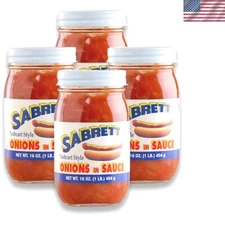 Pushcart Style Onions In Sauce, 16 oz 4 Jars