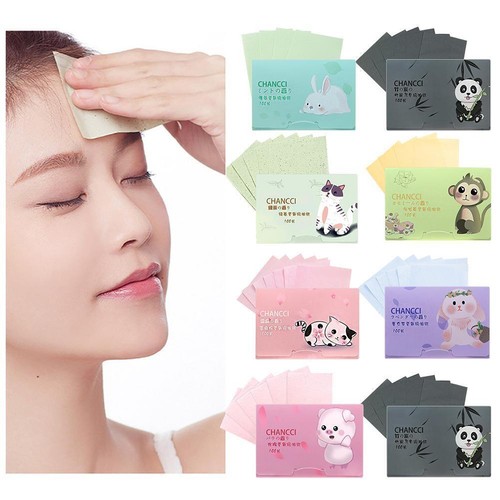 100x Oil Control Paper Film Oil-Absorbing Blotting Clean Facial Sheets Face G1G2 - Picture 11 of 25