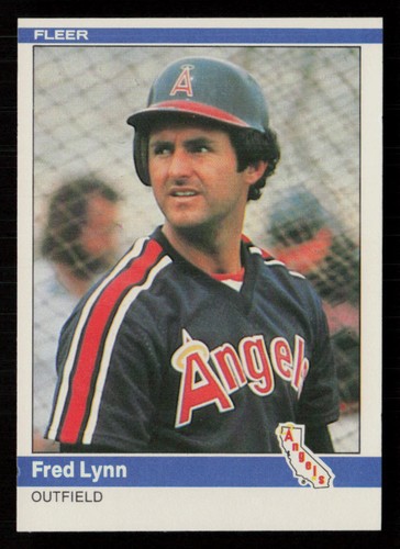 1984 Fleer Fred Lynn #525 card
