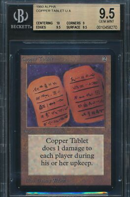 Alpha Copper Tablet BGS 9.5 Graded Magic MTG (8270) -magicgraders 