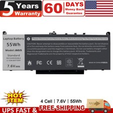E7470 Battery For Dell Latitude E7270 J60J5 0MC34Y MC34Y 451-BBSY 7.6V 55Wh