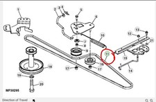 Cinghia Di Trasmissione John Deere GX20006 X165 L105 L107 L110 L111 L120 L130