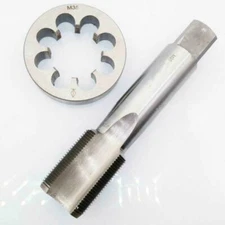 1pcs HSS Machine M35 x 1mm Plug Tap and 1pcs M35 x 1mm Die Threading Tool 