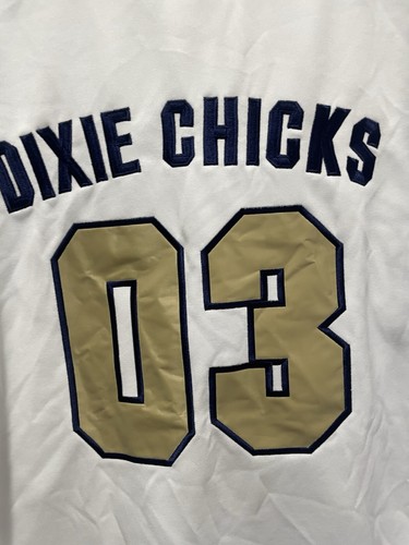 VINTAGE RARE GIANT MADE IN USA 2003 DIXIE CHICKS TOUR BASEBALL JERSEY SIZE L - Picture 4 of 12