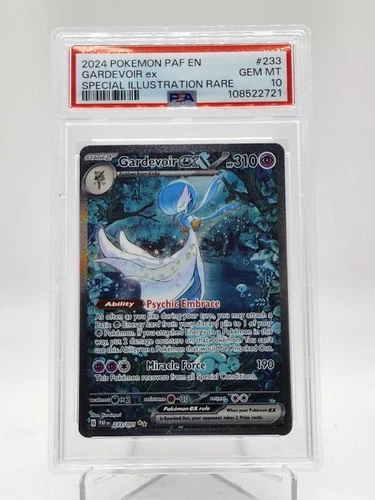 GARDEVOIR EX 2024 PALDEAN FATES SPECIAL ILLUSTRATION RARE #233 PSA 10 Q0895