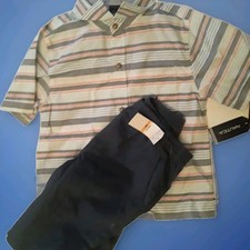 Boys Nautica Shirt / Shorts Set Size 3t, New