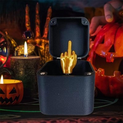 Middle Finger In A Box Funny Surprise Prank Spoof Hand Pop up Box Gift Adults