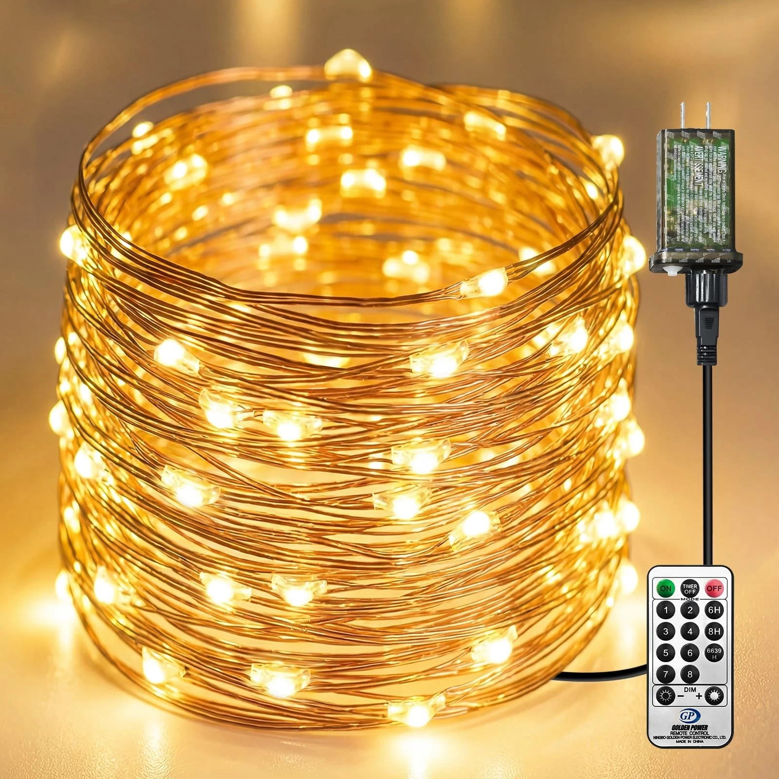 Plug-in Fairy Lights, 66 Ft 200 LED String Light with Remote, 8 Modes, Timer ...
Opens in a new wind
