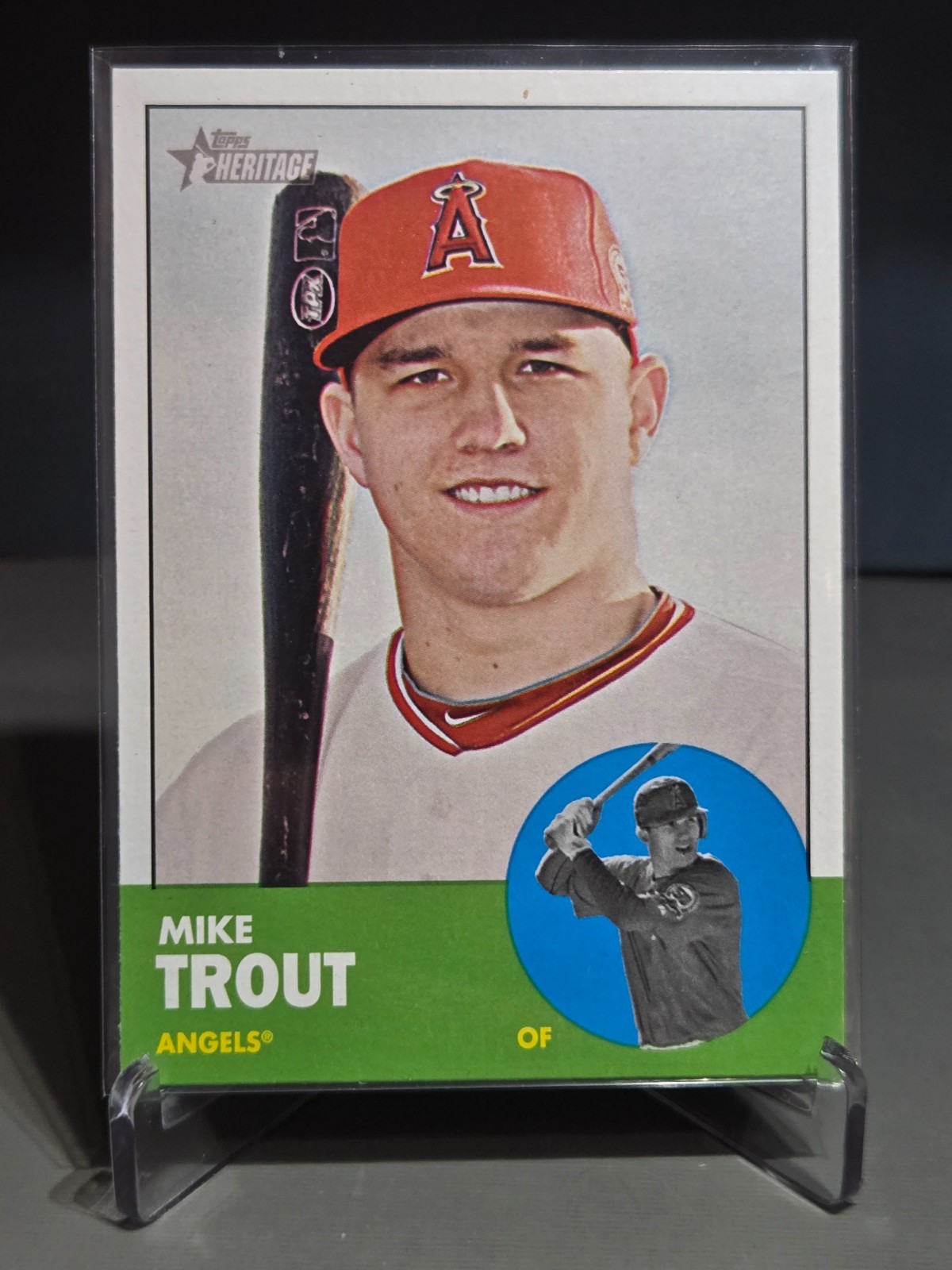 2012 Topps Heritage Mike Trout #207 Los Angeles Angels MVP