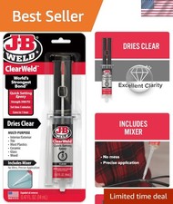 Versatile ClearWeld Epoxy, 14ml Syringe - Water Resistant  Strong Bonding