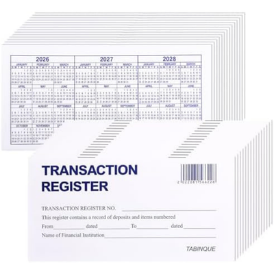 #ad 24 PCS Check Registers for Personal Checkbook Easy to Read Checkbook Register $8.29