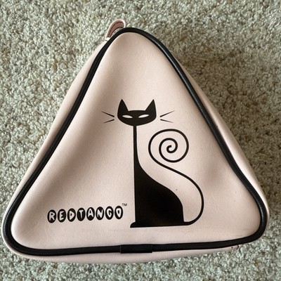 Black Kitty Cat Pink Triangle Bag Case Red Tango 1990s Gadzooks