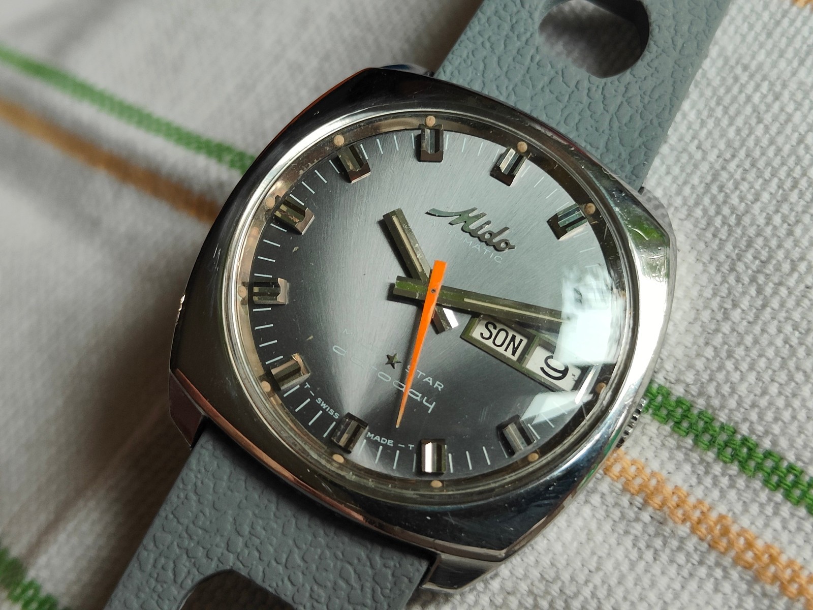 Mido Automatic Multistar Dataday Day/Date Vintage - image 1