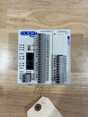 Automation Direct CLICK Koyo C0-01DD2-D & C0-04AD-2 PLC Control